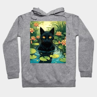 Cat Monet: Making waves gracefully. Hoodie